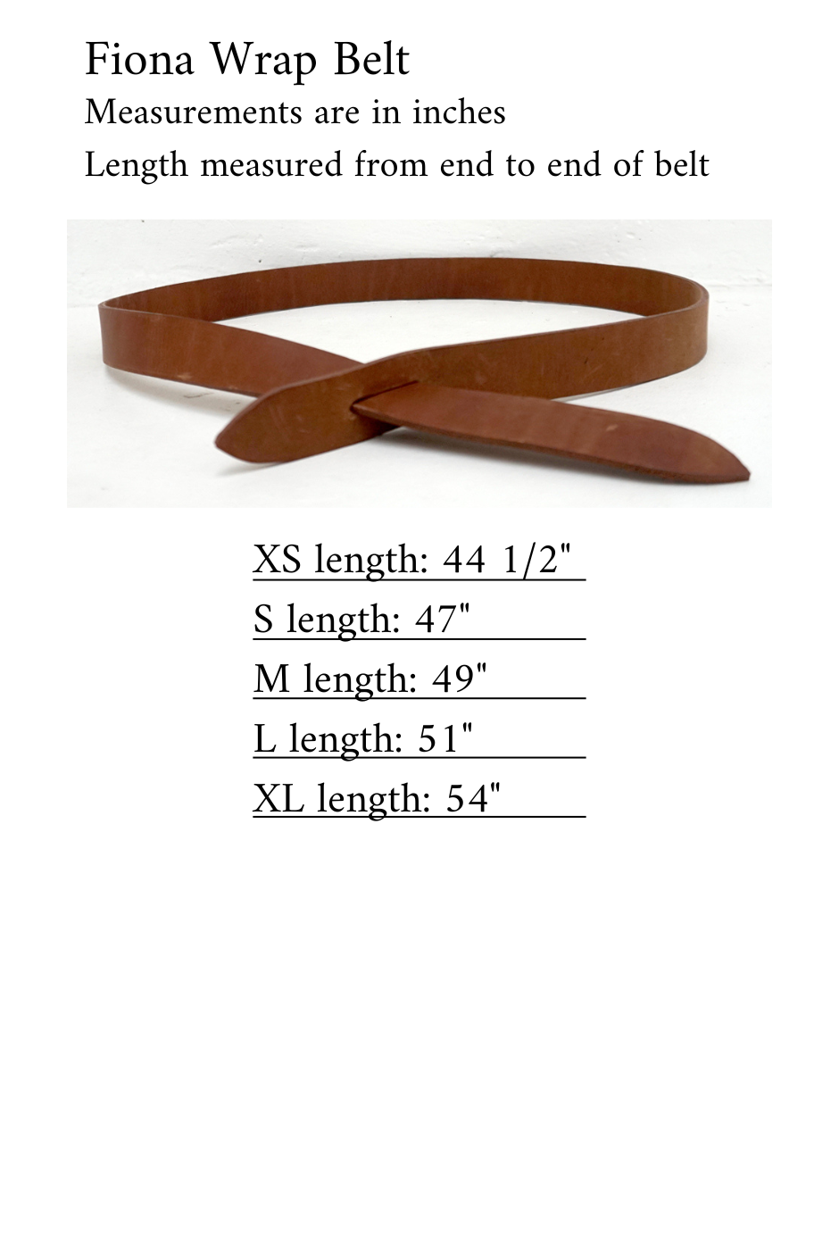 Fiona Wrap Belt in Black