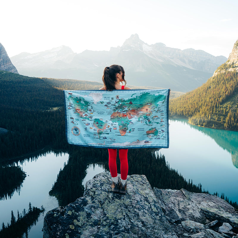 Ultralight Towel: World Map