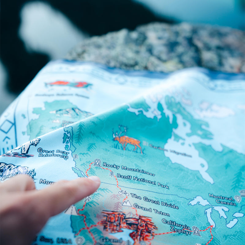 Ultralight Towel: World Map