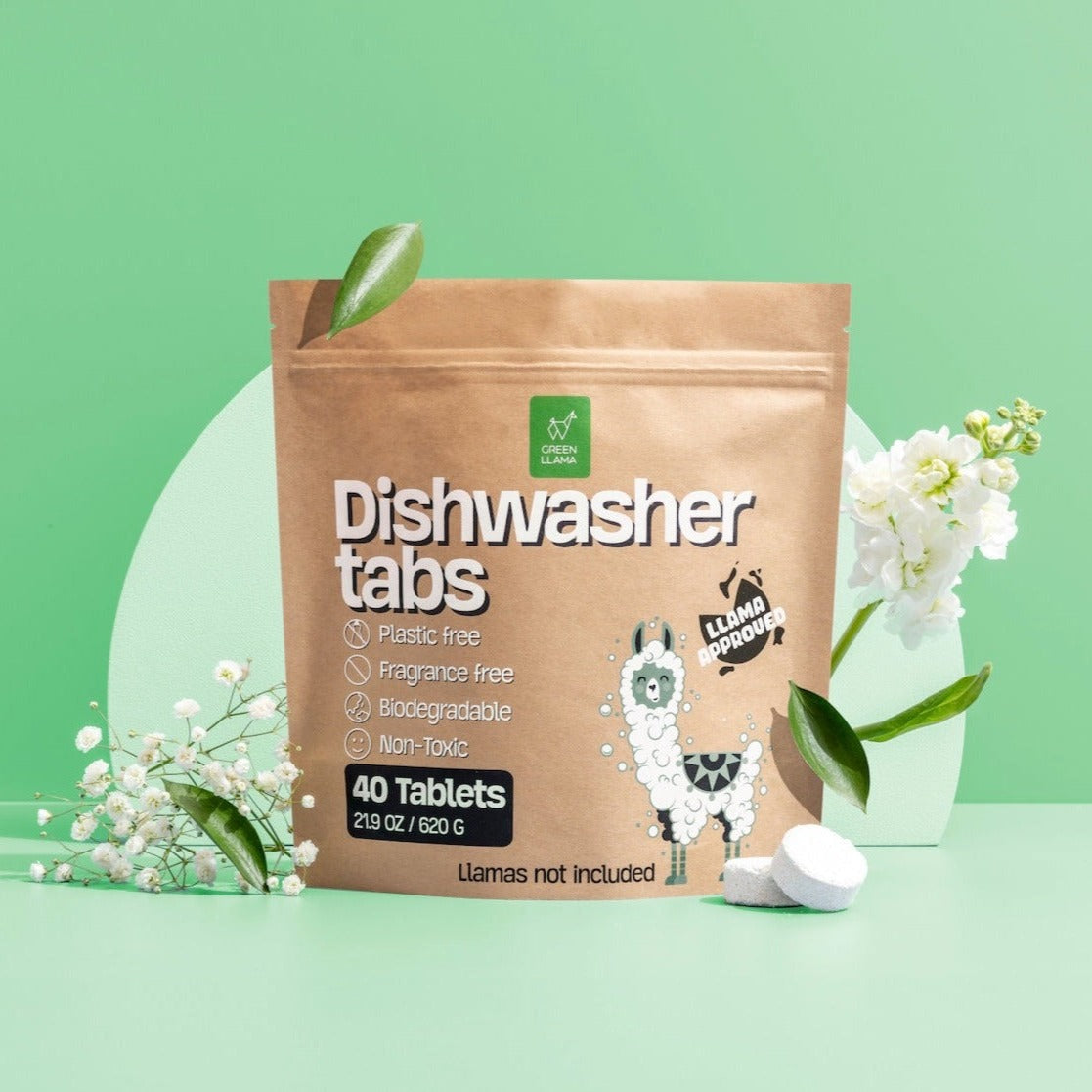 Green Llama - Laundry & Dish Tabs Bundle - Year's Supply