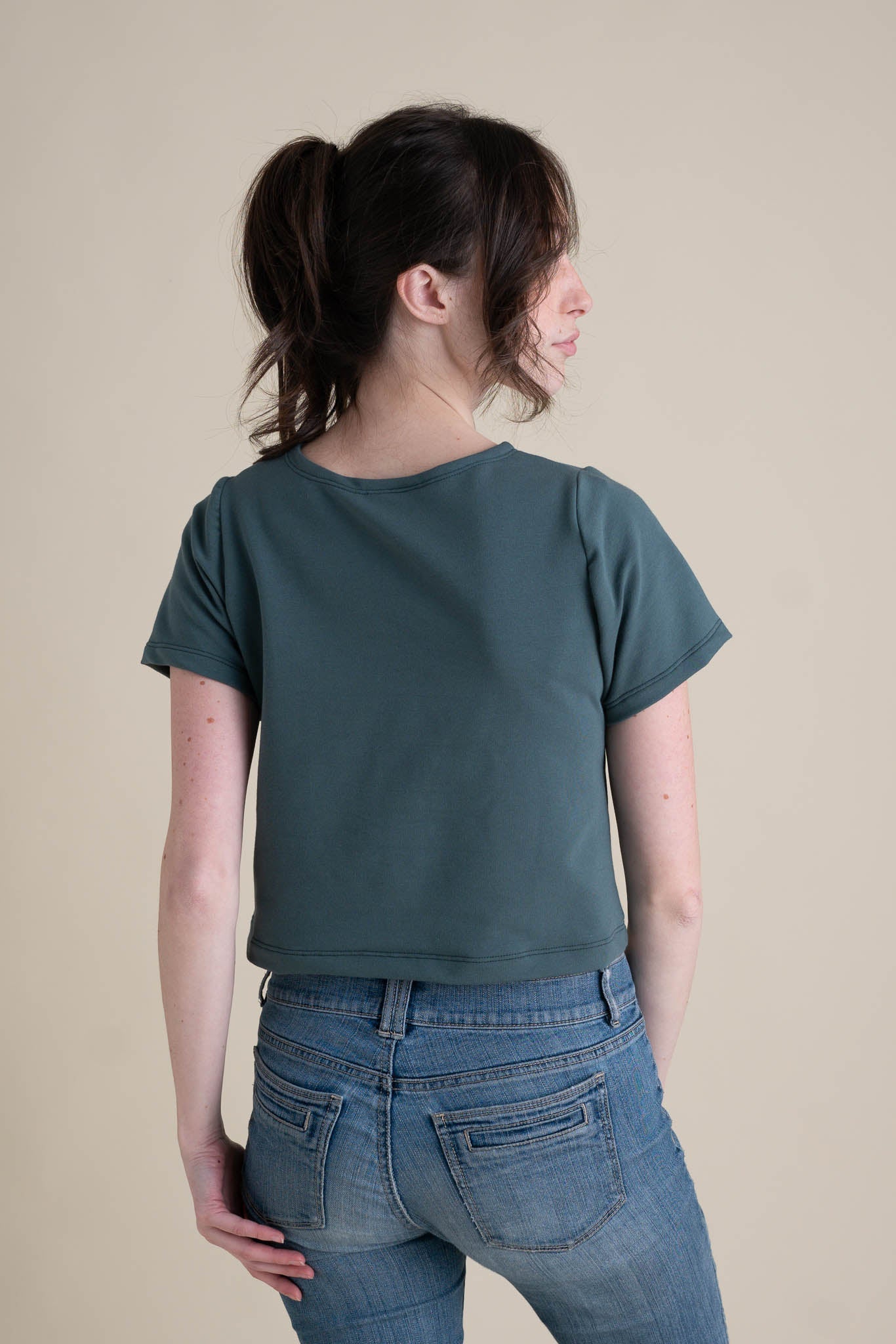 Eden Crop Tee in River
