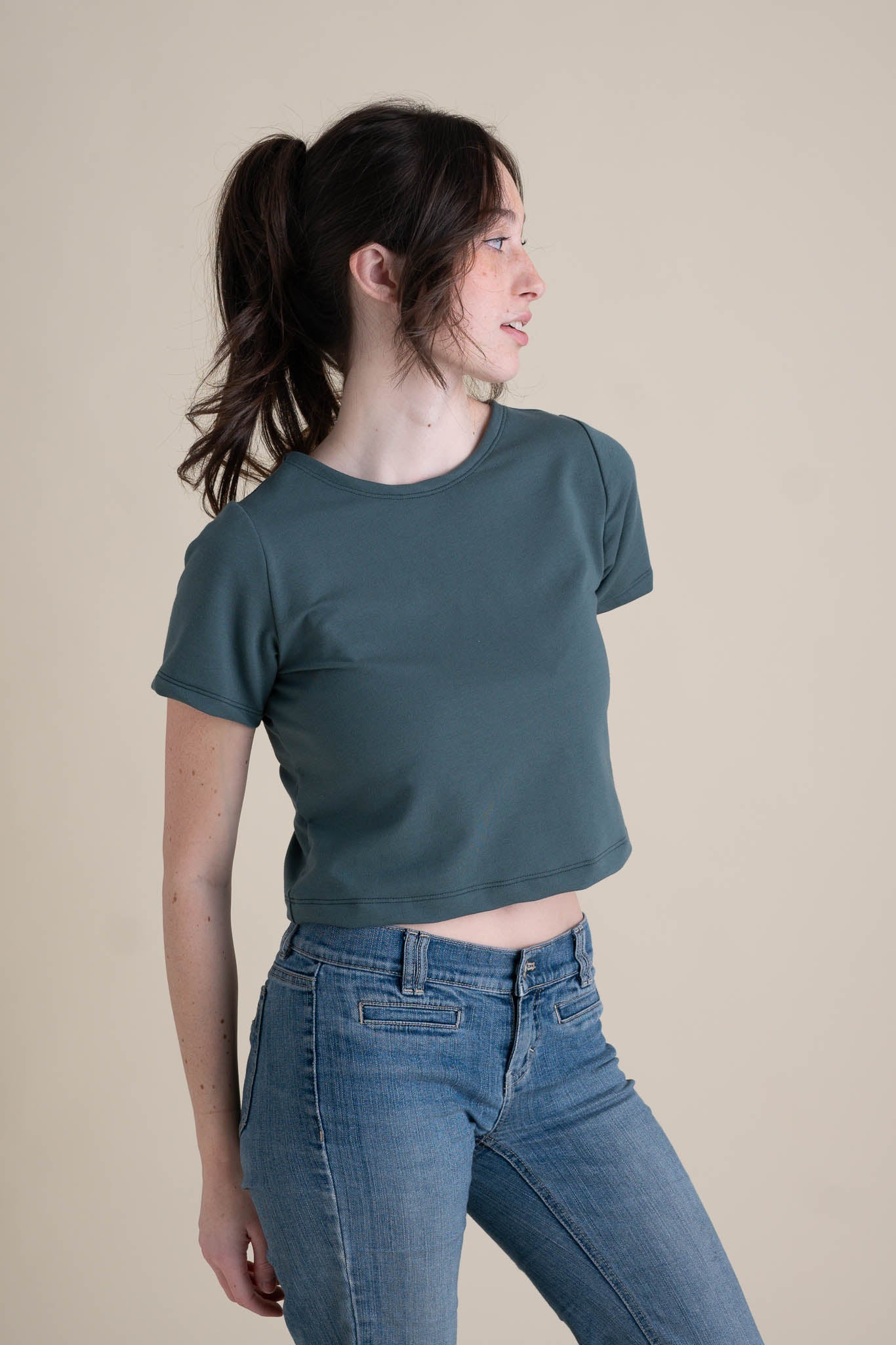 Eden Crop Tee in River