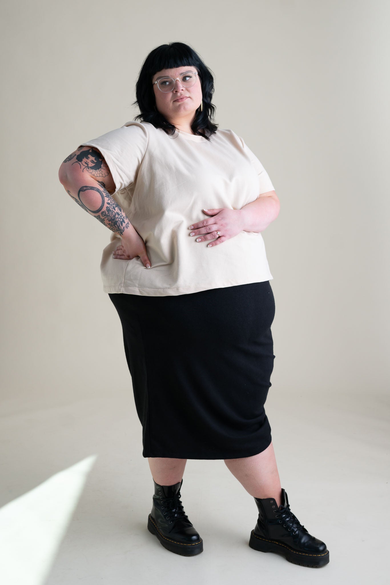 Liza Tee in Vanilla
