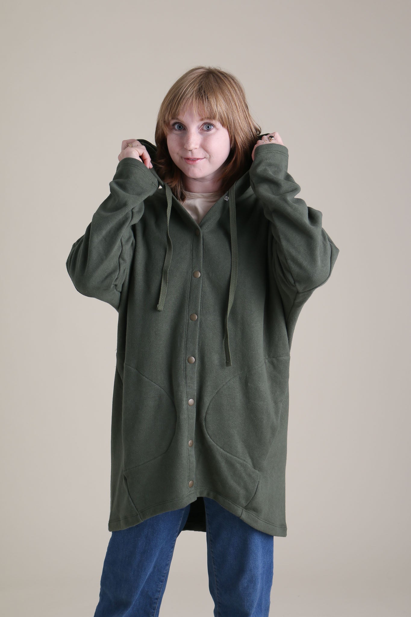 Cocoon Coat in Forest