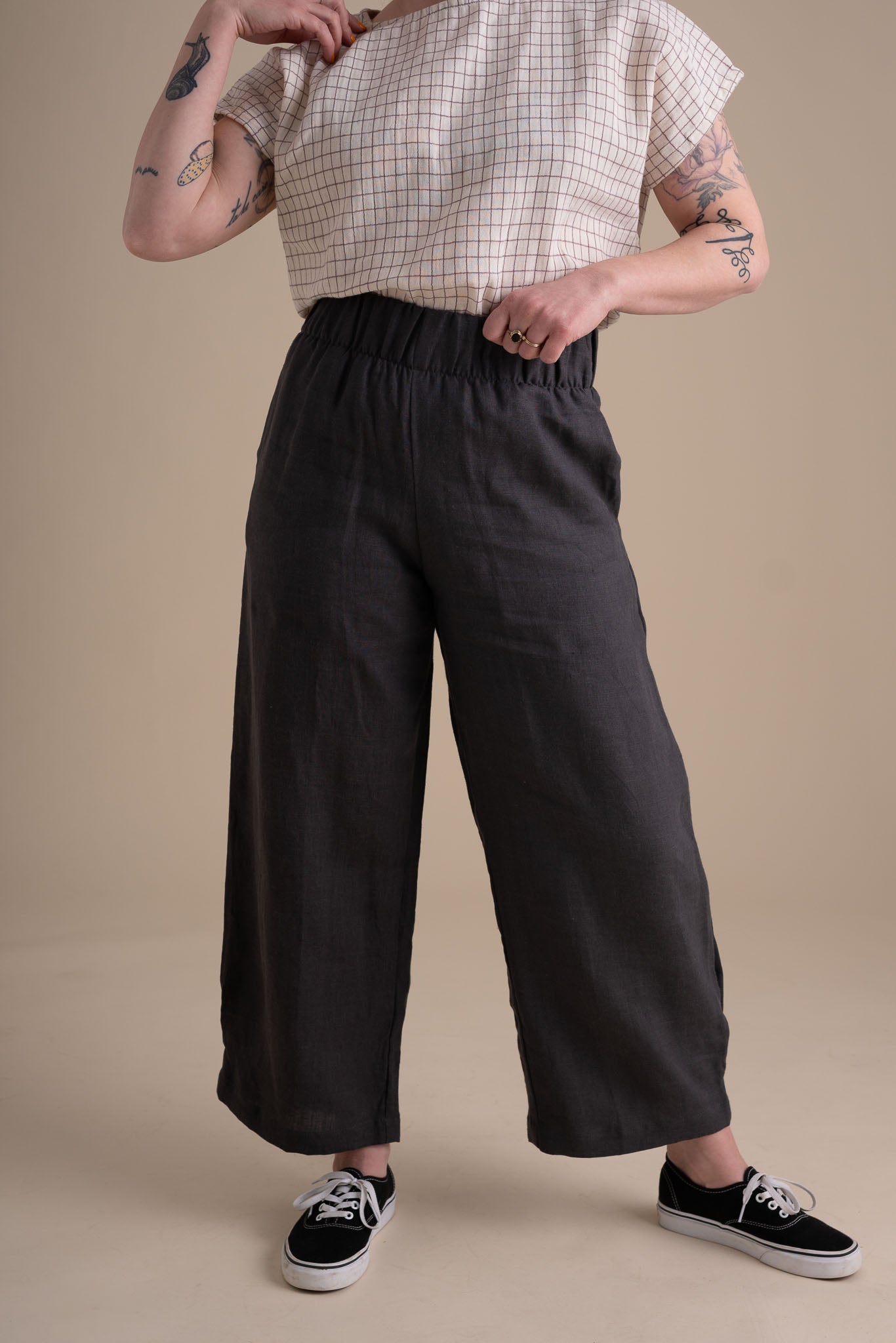 Crescent Moon Pants (Updated) in Stone