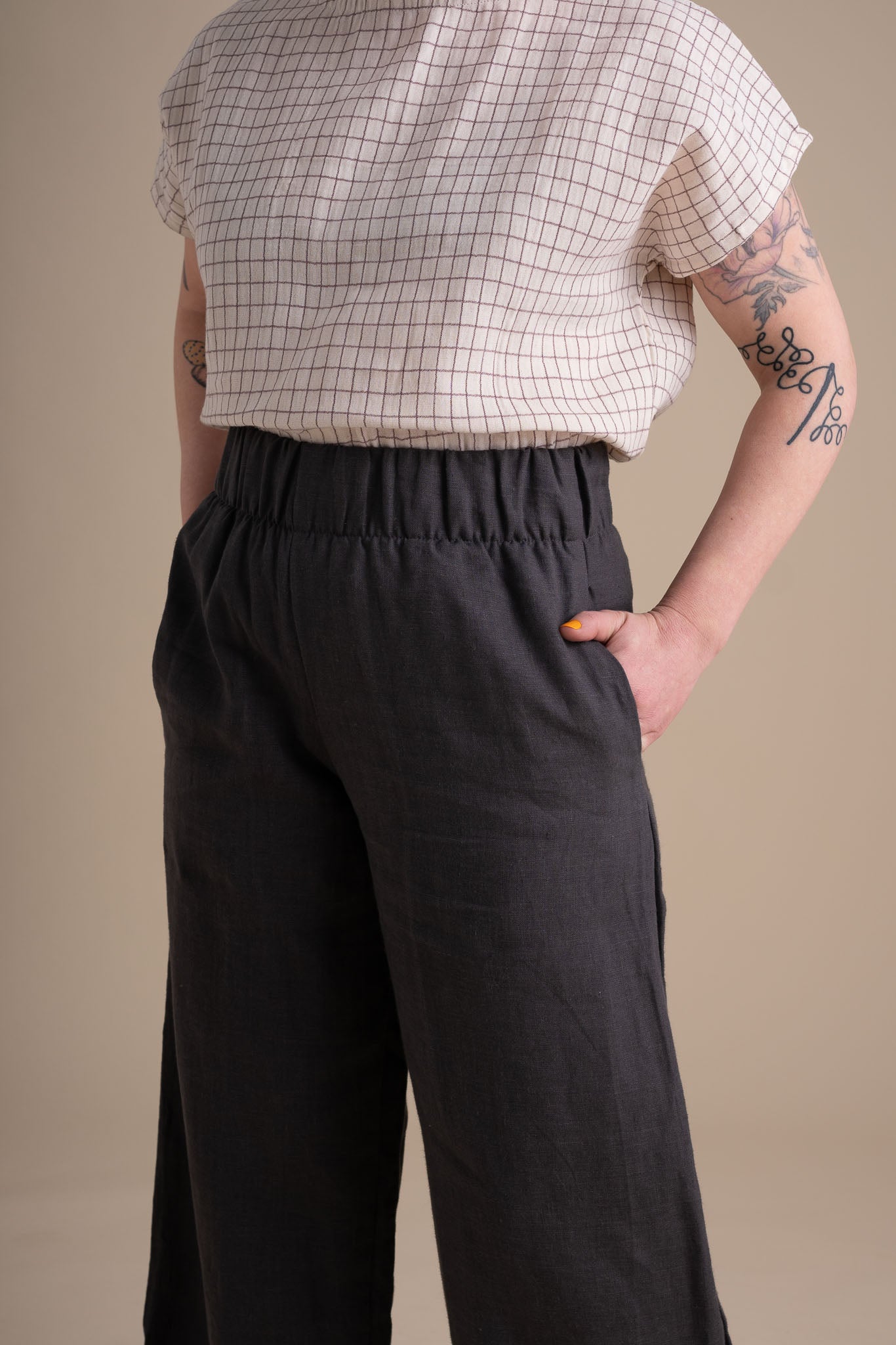 Crescent Moon Pants (Updated) in Stone
