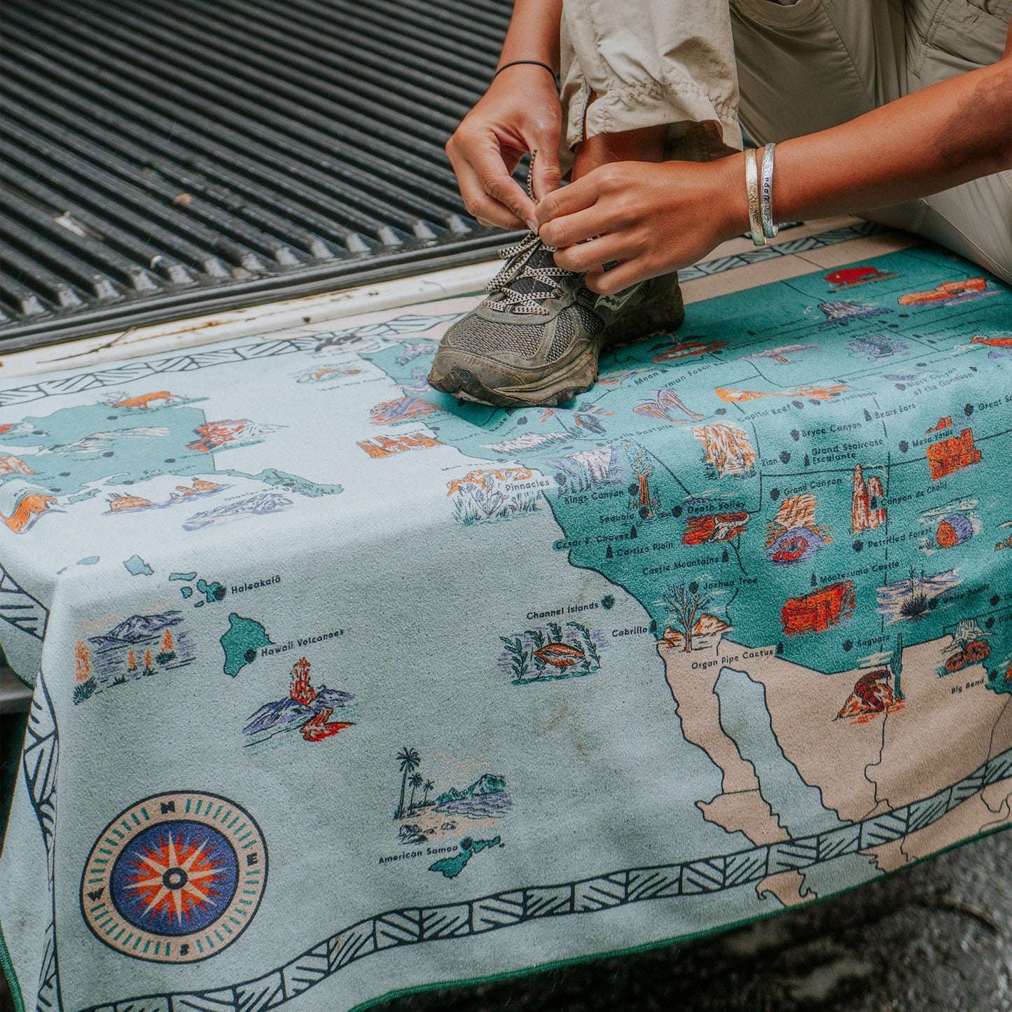 Original Towel: National Parks and Monuments Map