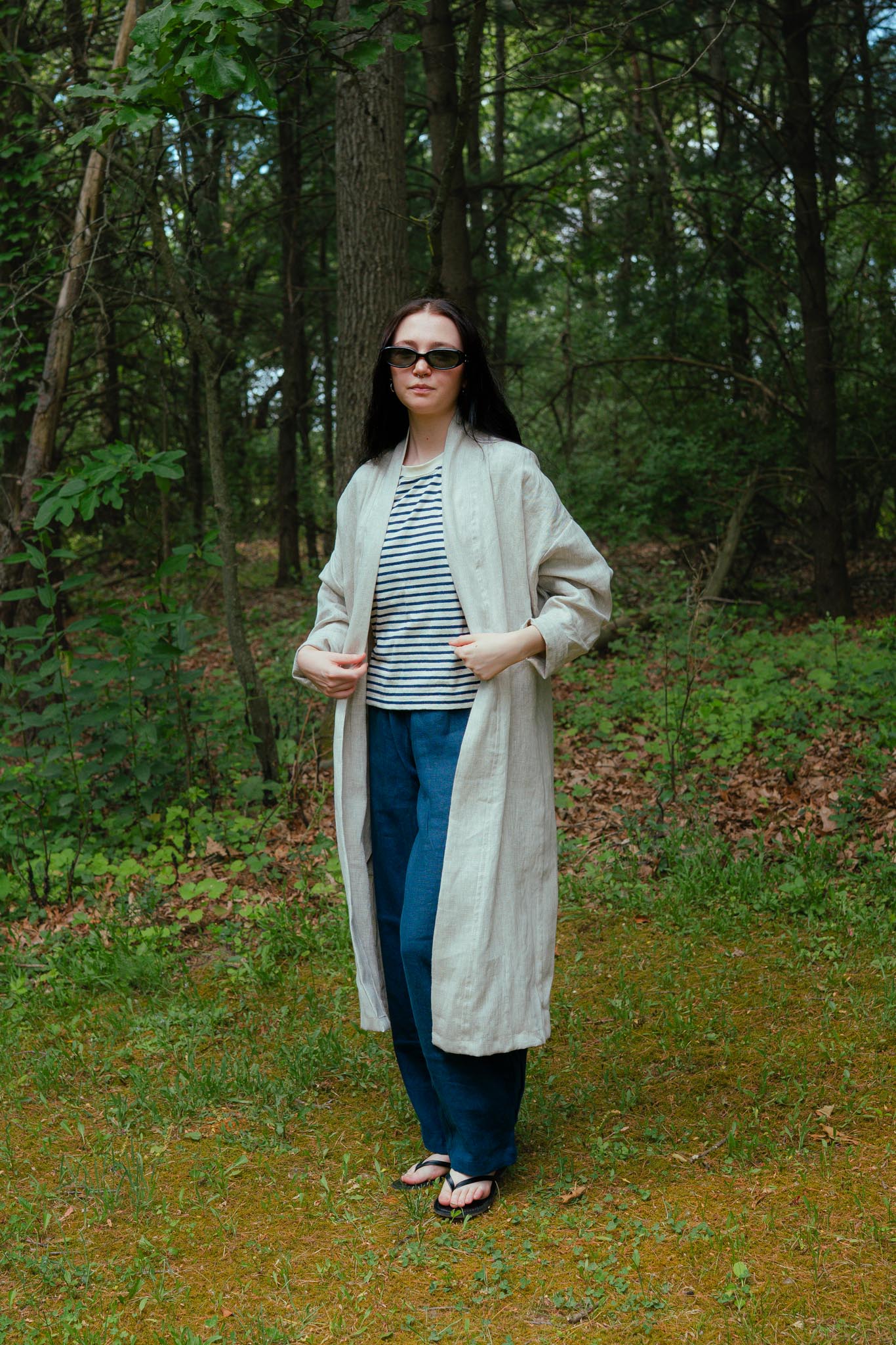 Mariela Duster in Sand Dollar