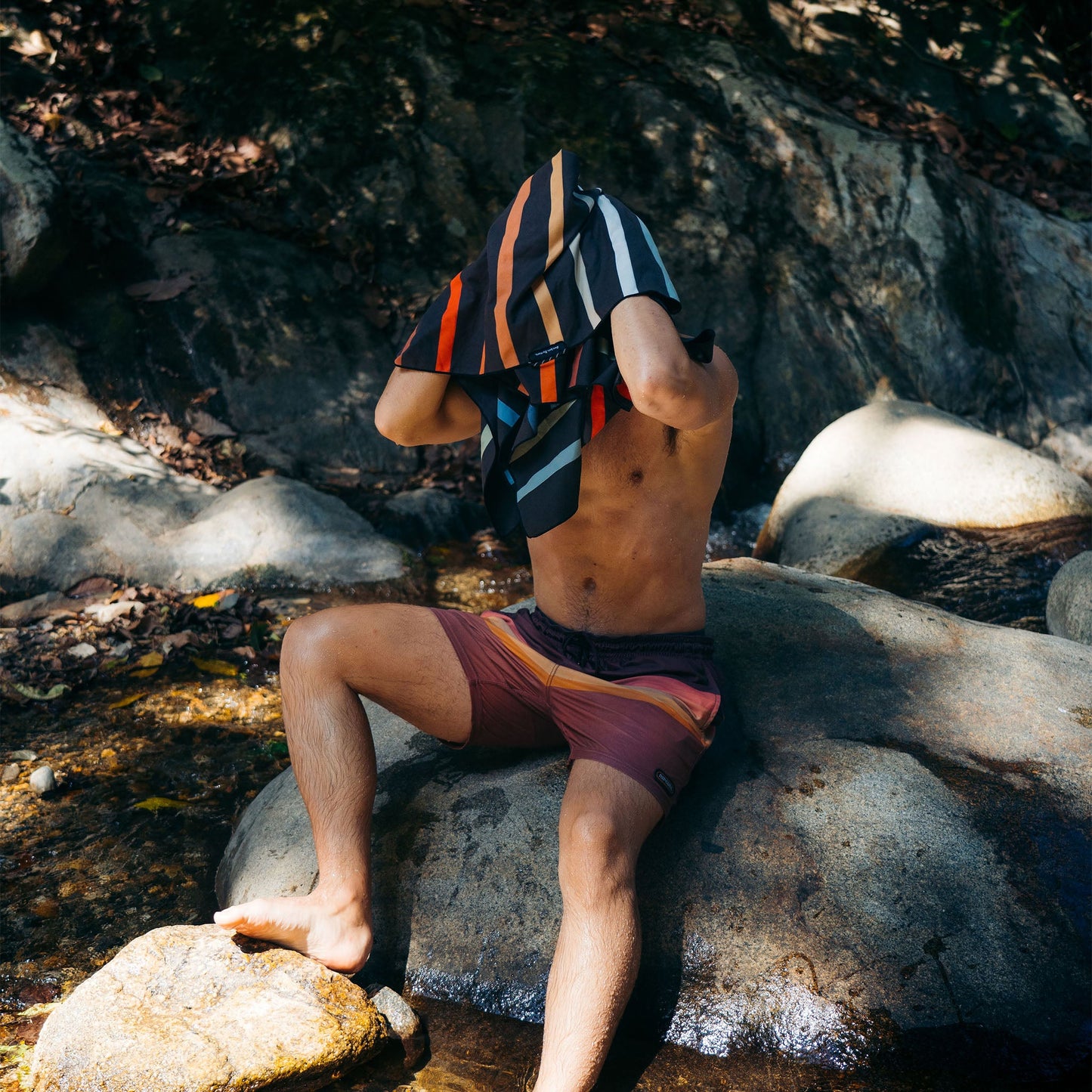 Ultralight Towel: Pinstripes Multi
