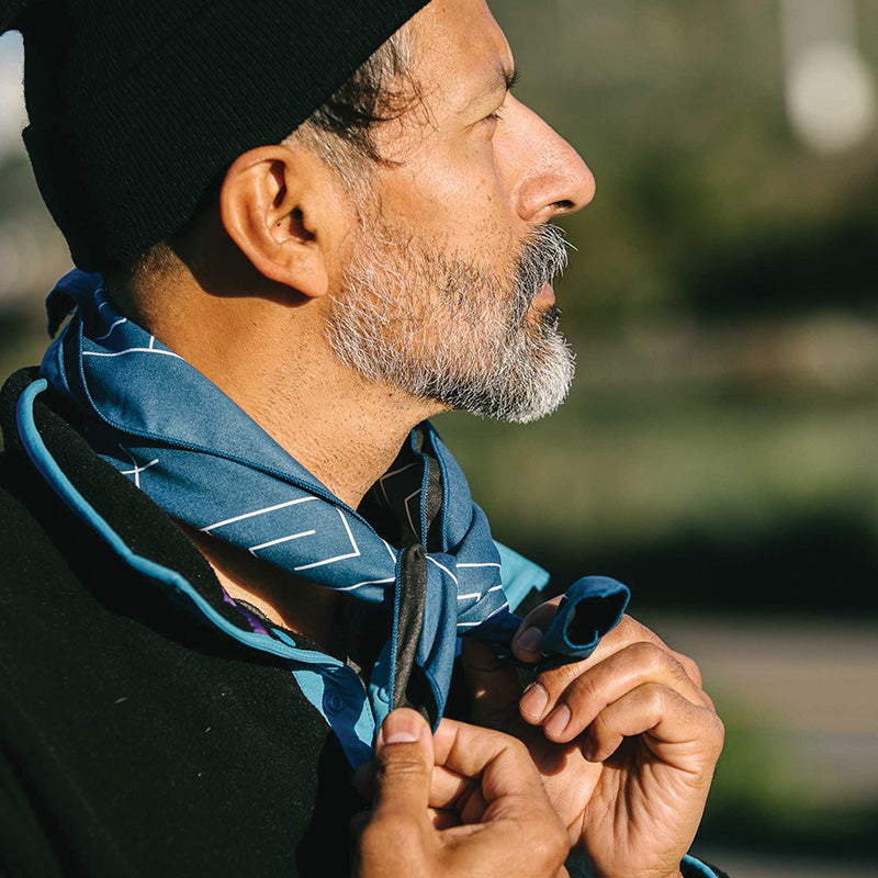 Bandana Towel: Barton Dark Blue