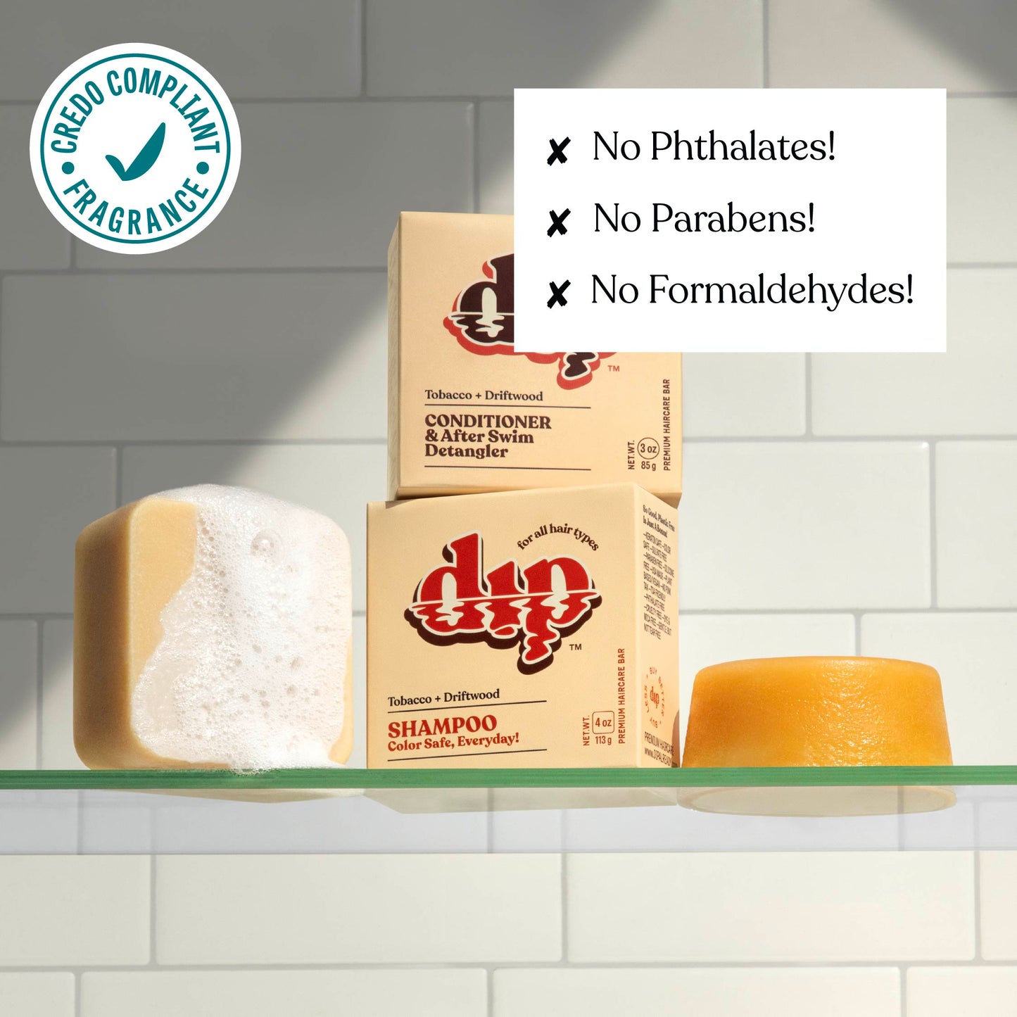 Color Safe Shampoo Bar for Every Day - Tobacco & Driftwood