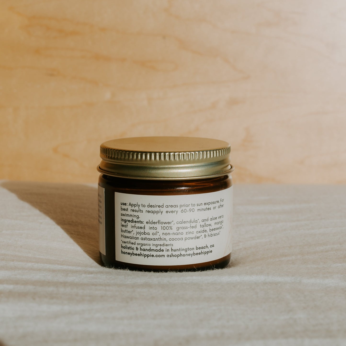 face the sun - herbal tinted mineral & tallow skin protection by Honeybee Hippie – Eco-Friendly and Sustainable Reef safe sunscreen. 