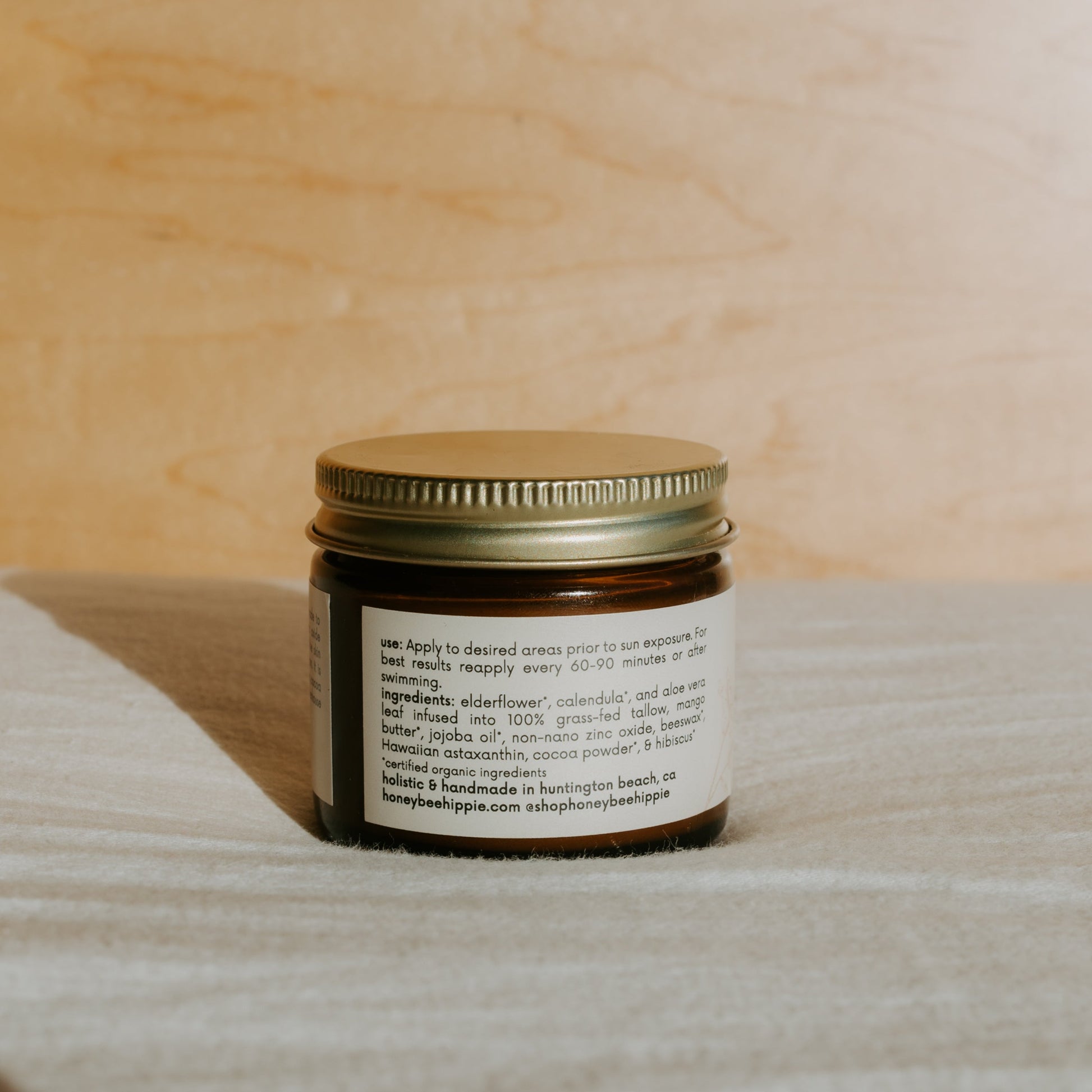 face the sun - herbal tinted mineral & tallow skin protection by Honeybee Hippie – Eco-Friendly and Sustainable Reef safe sunscreen. 