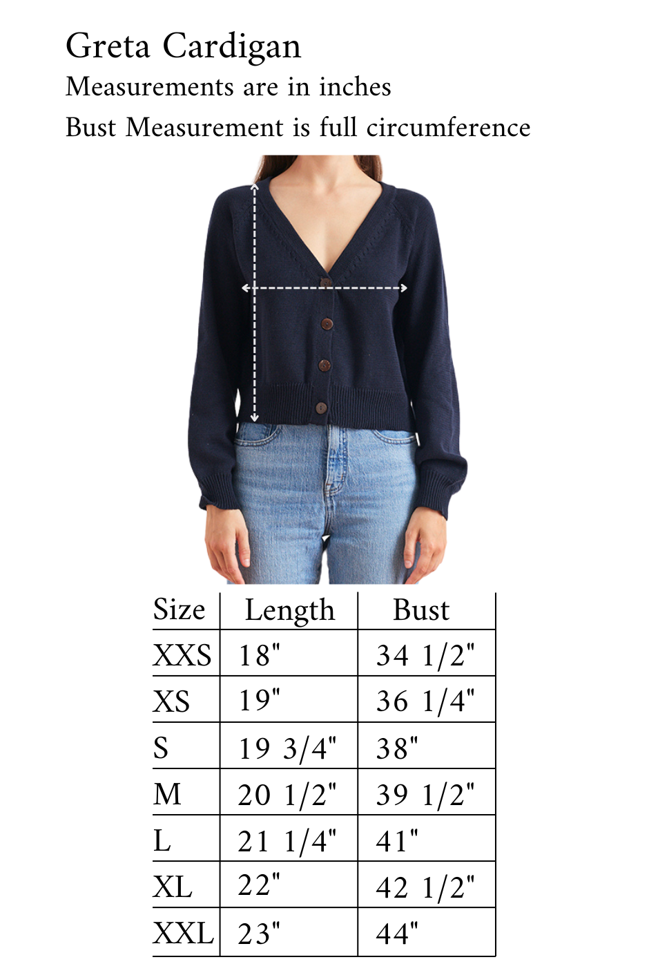 Greta Cardigan in Midnight Navy