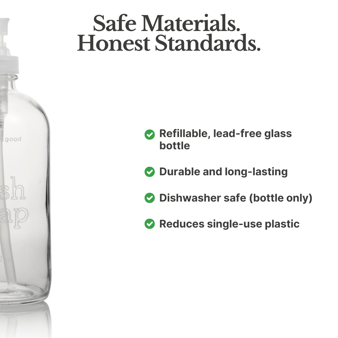 Glass Cleaner Empty Glass Bottle, 16oz