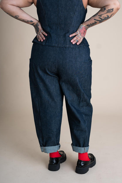 Cinema Pants in Cone Denim
