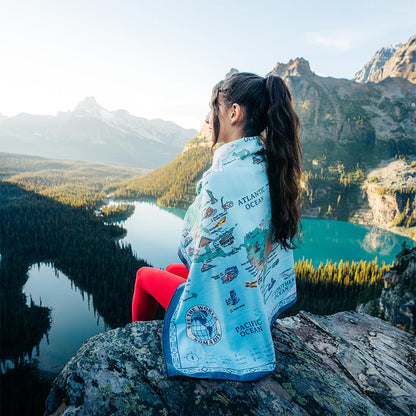Ultralight Towel: World Map