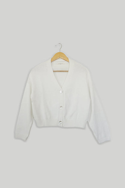 Diana Cardigan in Sugar White