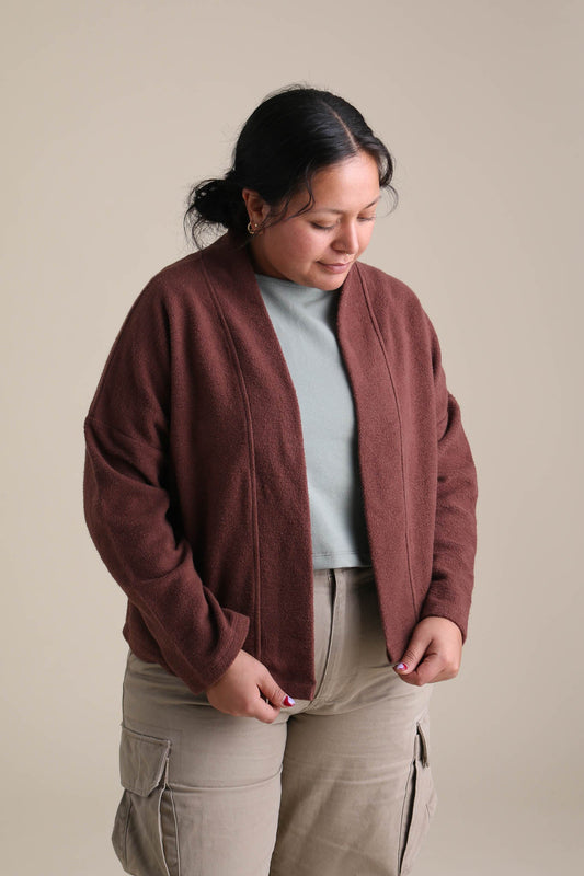 Drifter Cardigan in Chestnut