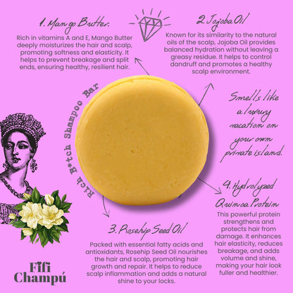 Rich B*tch Shampoo Bar: Deep Repair and Luxe Hydration
