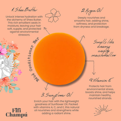 Bébé Conditioner Bar: Lightweight Moisture for Fine Hair and Sensitive Scalps