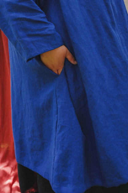 Mariela Duster in Kingfisher Blue