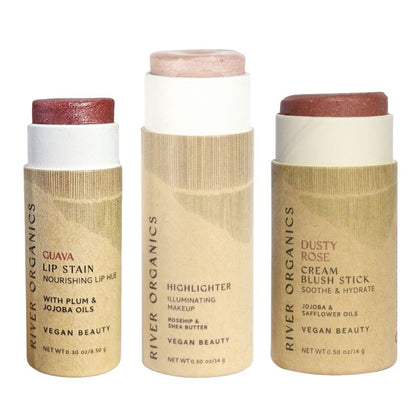 Lip + Highlighter + Blush Set