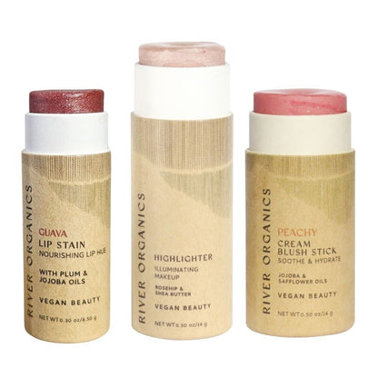 Lip + Highlighter + Blush Set