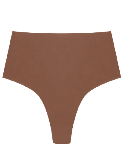 Organic Cotton No Show High Waist Thong