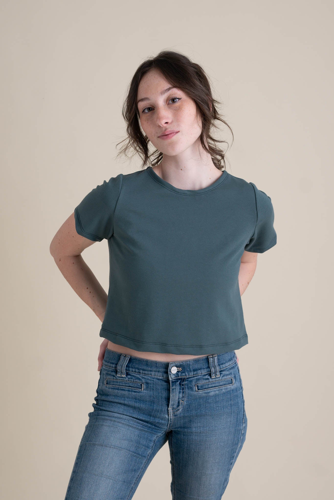 Eden Crop Tee in River