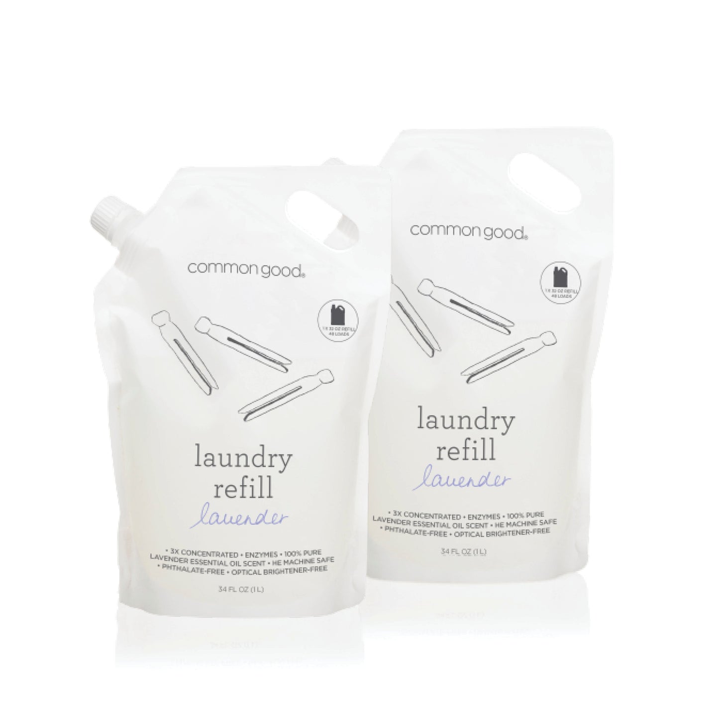 Laundry Detergent Refill Pouch, 34 Fl Oz