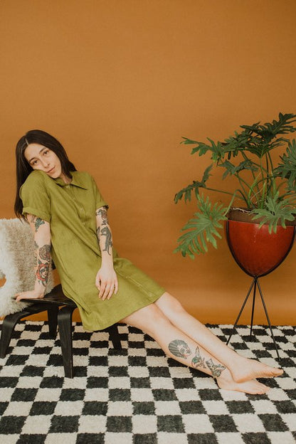 Revolution Dress in Avocado
