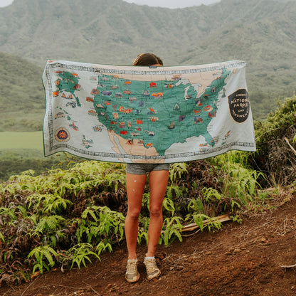 Original Towel: National Parks and Monuments Map
