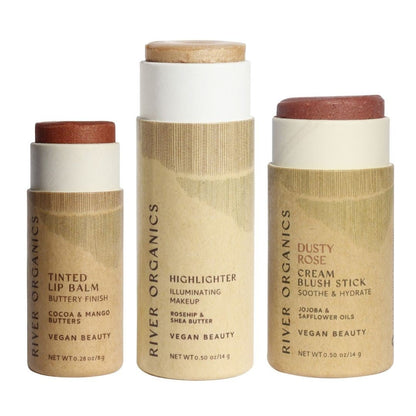 Lip + Highlighter + Blush Set
