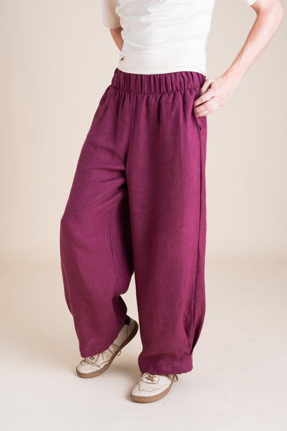 Crescent Moon Pants in Orchid