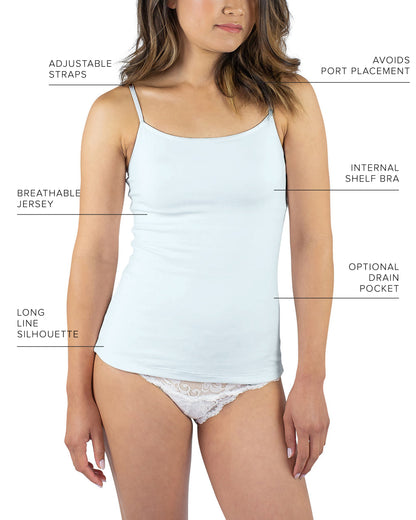 Maia Sustainable Jersey Cami, Mist