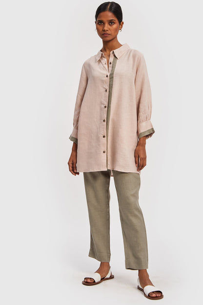Classic Stripe Pink Shirt in Pink