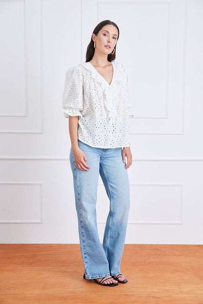 Chloe Shirt in Eyelet