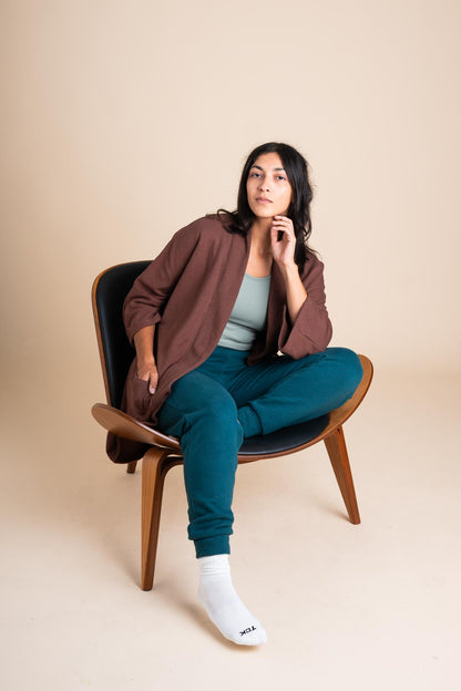 Timberline Cardigan in Chestnut