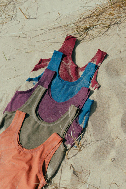 Yoga Crop Tank in Cranberry