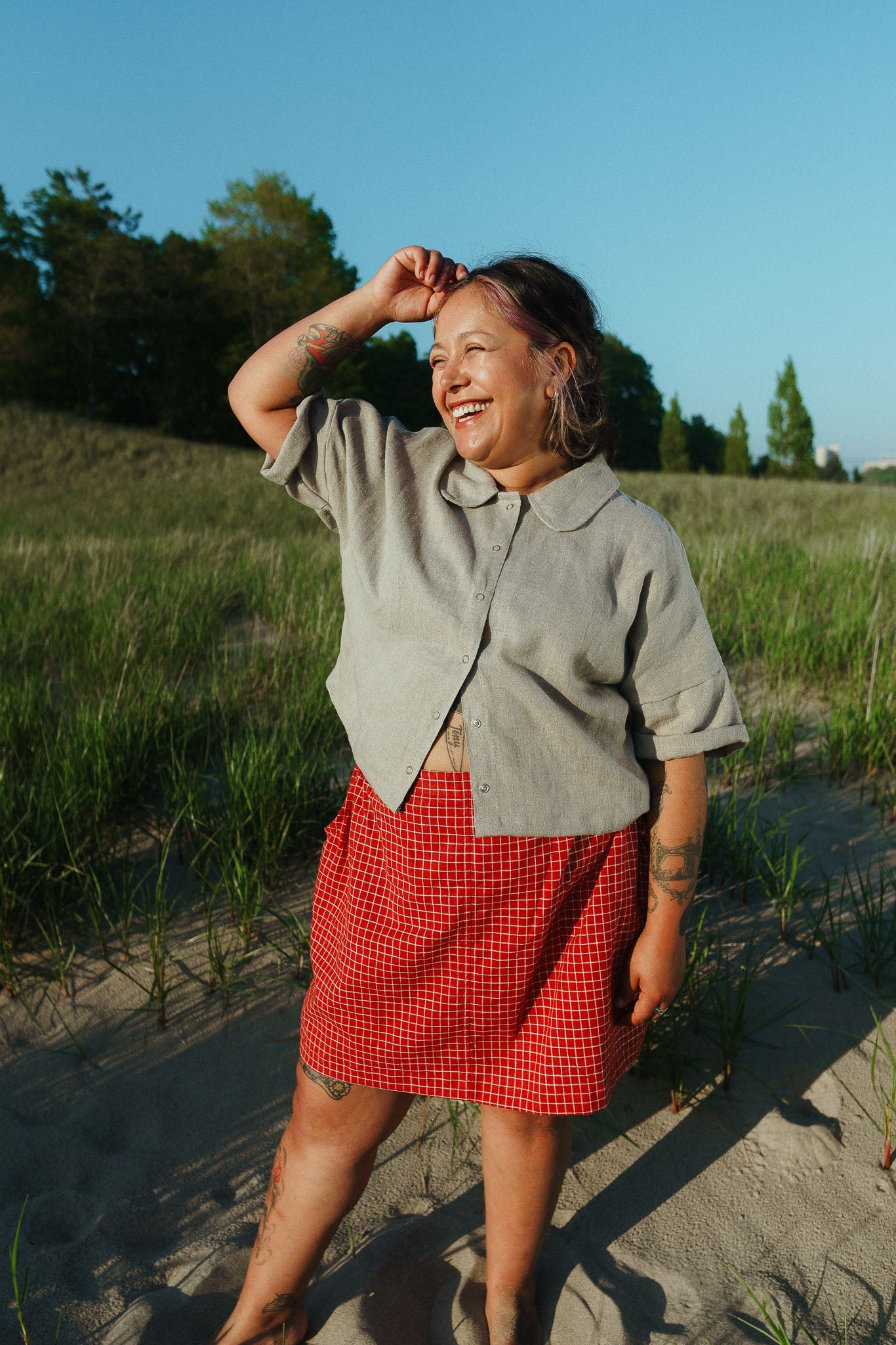 Ruthie Top in Pebble
