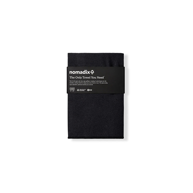 Mini Towel: Black on Black