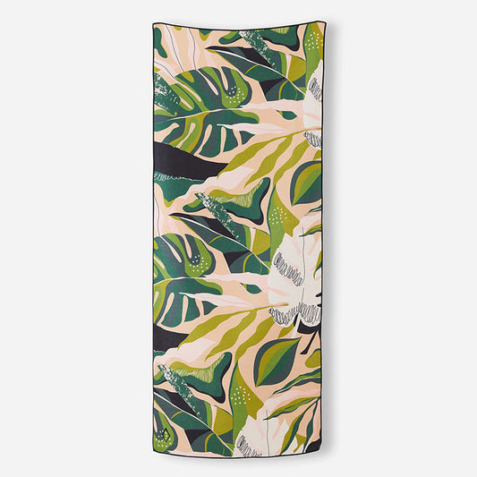 Original Towel: Monstera Green Pink