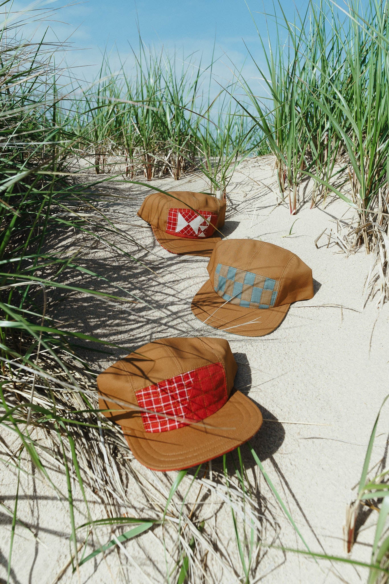 Quilted Camp Hat by Sundew Sewing in Paprika